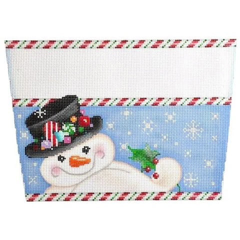 AT ST815 - Top Hat Snowman Stocking Cuff