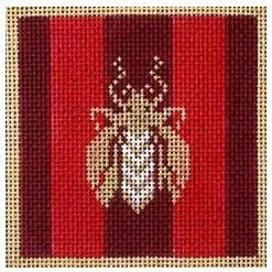 AT T0126R - Bees Coaster Red