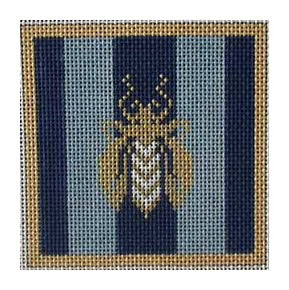 AT T0126U - Bees Coaster Blue