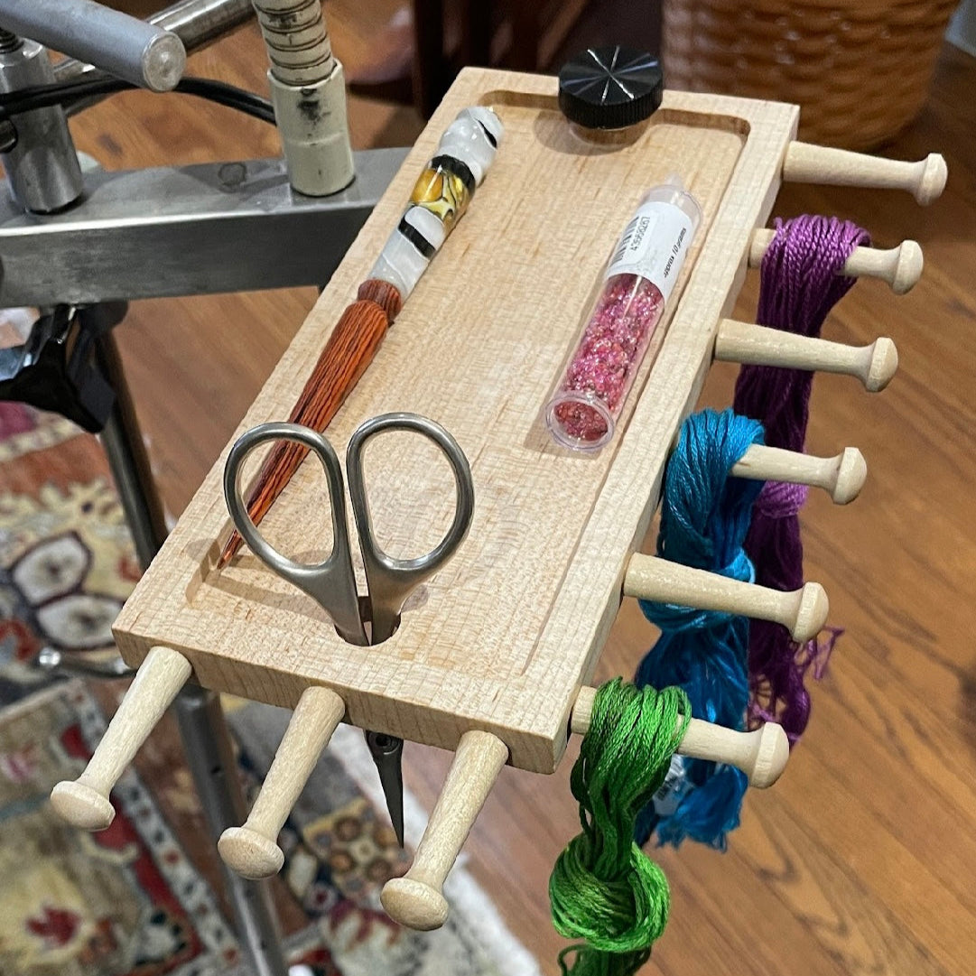 Wooden Thread & Scissor Tray for System4 Stand - Exclusive