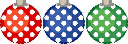 CO 27 C - Polka Dot Ornament - Green