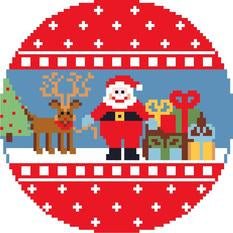 CTT2A - Santa and Reindeer Ornament