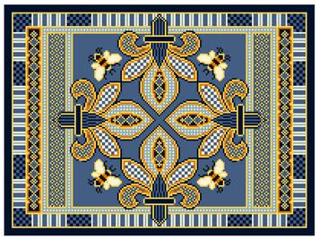 PO 126 KP - Napoleonic Bees Kidney Pillow