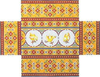 BC16 - Calico Garden with Chicks Brick Cover