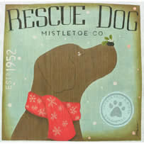 TC-SF202 - Rescue Dog Mistletoe Company