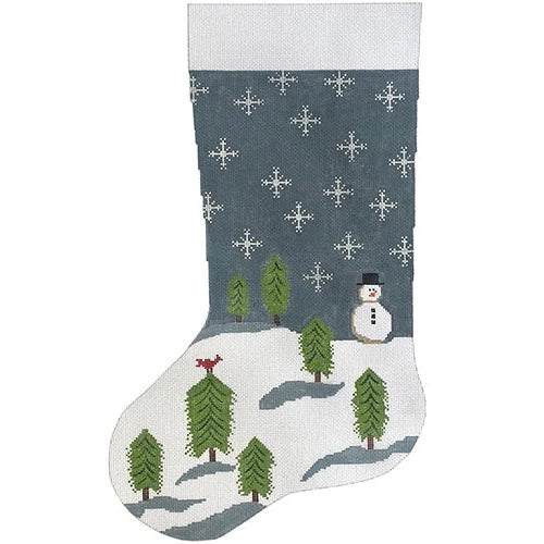 STK200 - Snowman with Tree 1Stocking