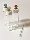 Glass Needle Vial with Glass Beads (additional color ways)