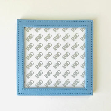 Square Leather Coaster - Planet Earth