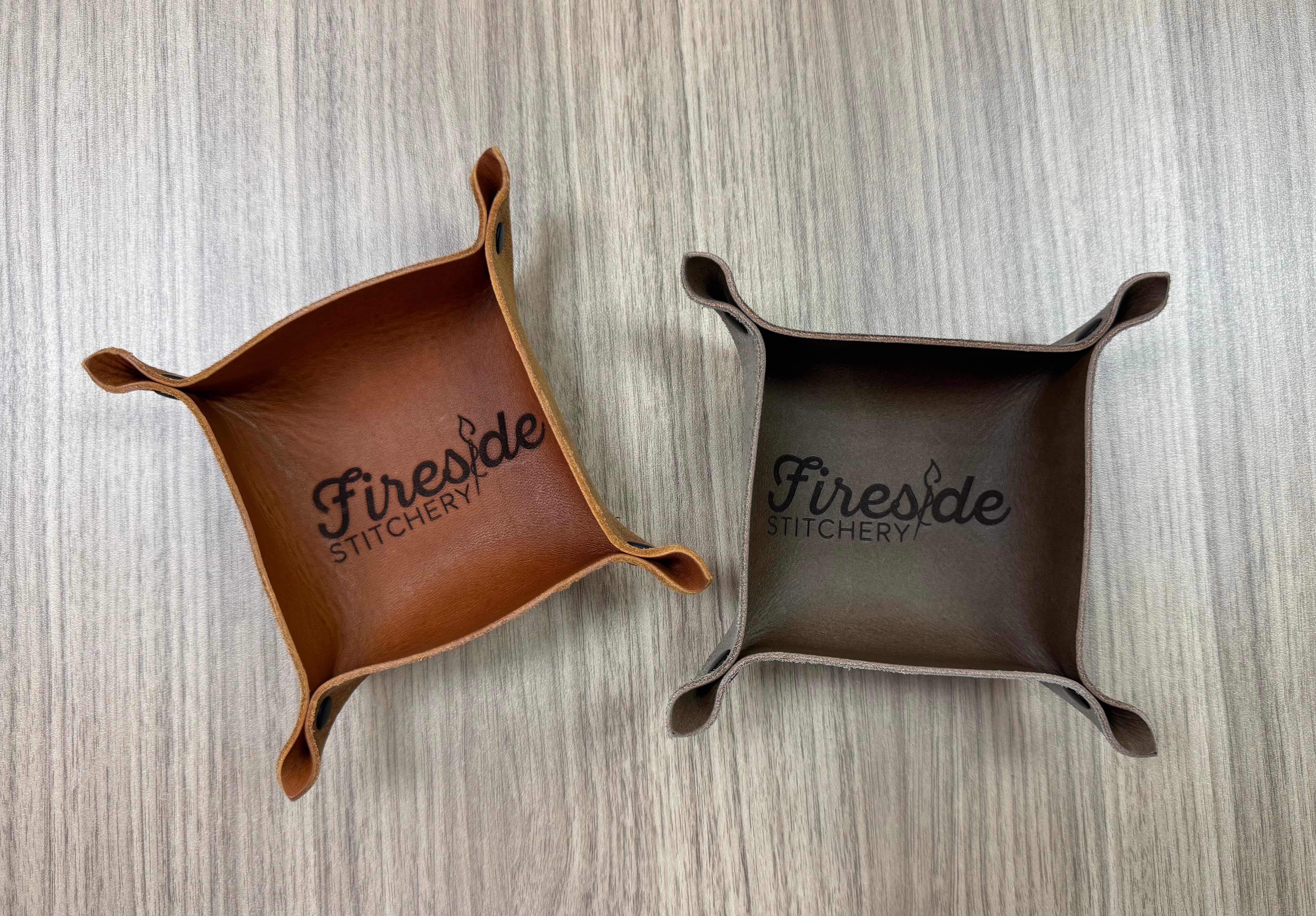 Leather Tray - Fireside Stitchery