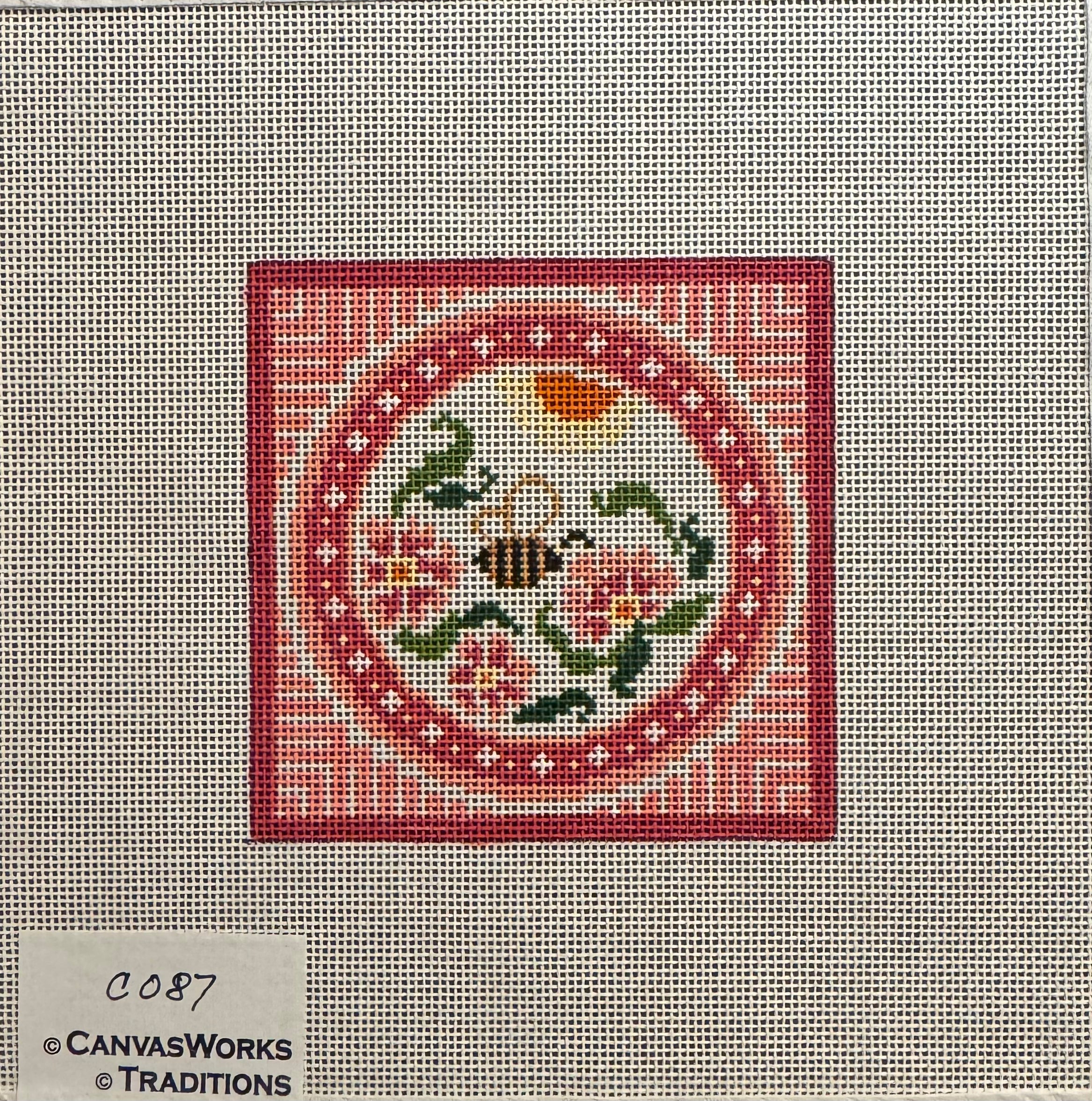 CO87 - Floral Bee Square