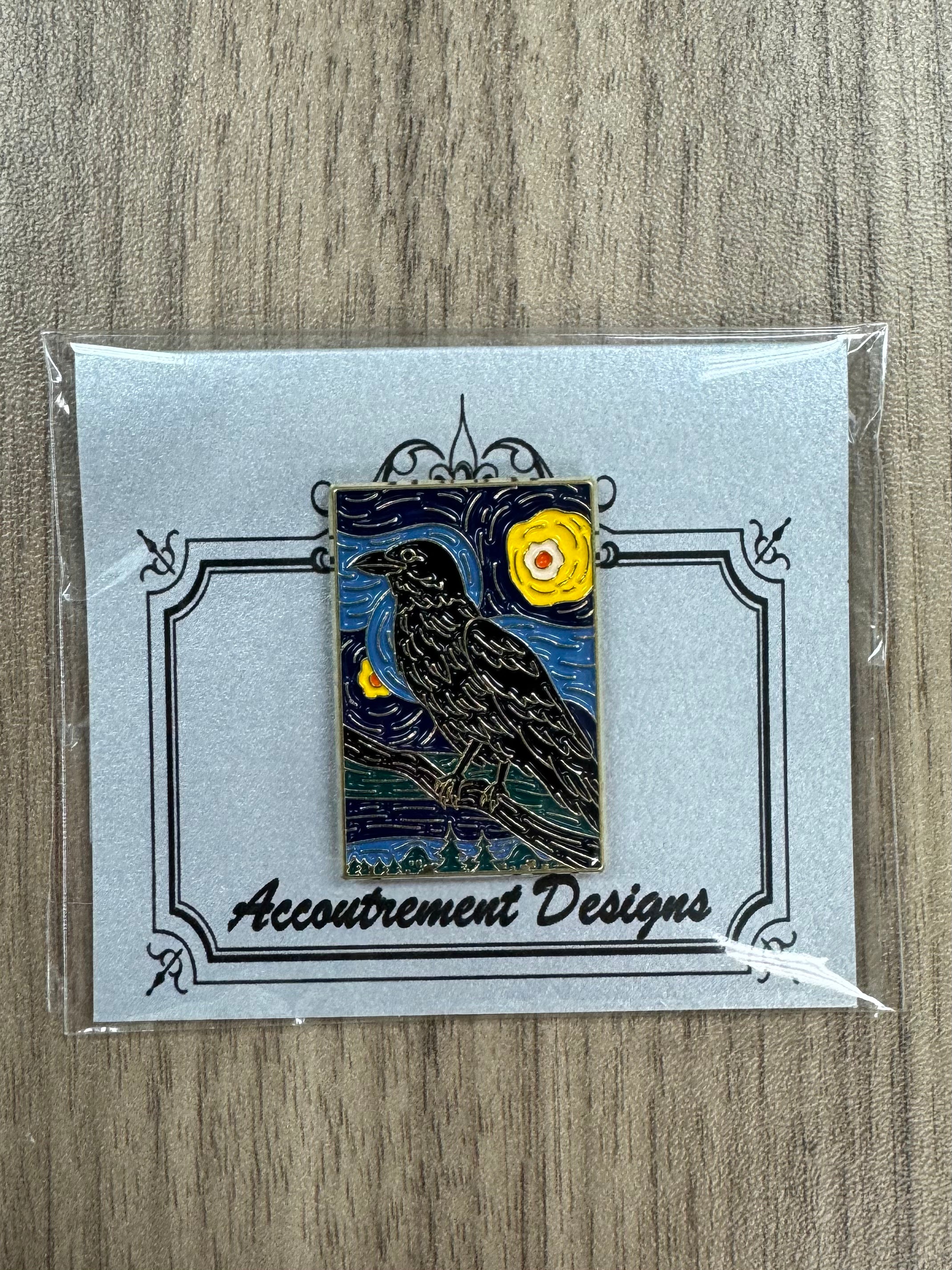 Crow Van Gogh Needle Minder