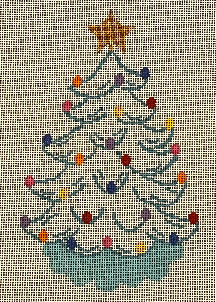 KI105 -Vintage Ceramic Tree - White