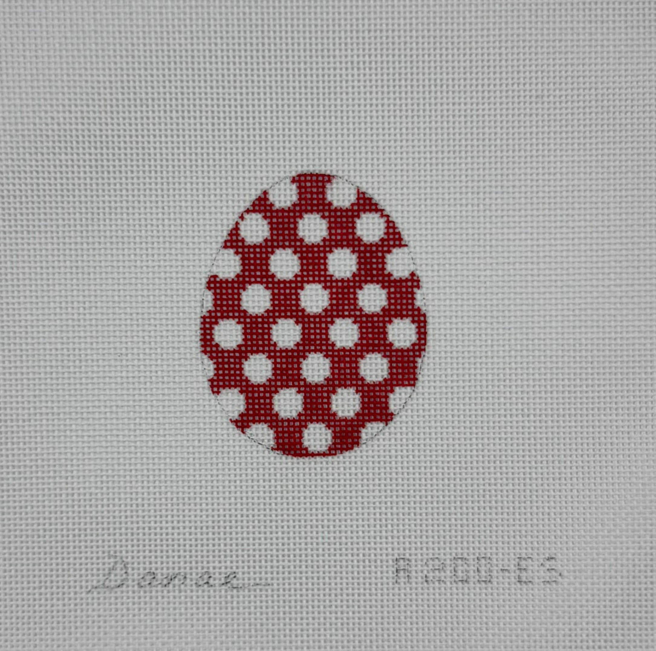 A200-ES - Easter Egg - Red Polka Dot