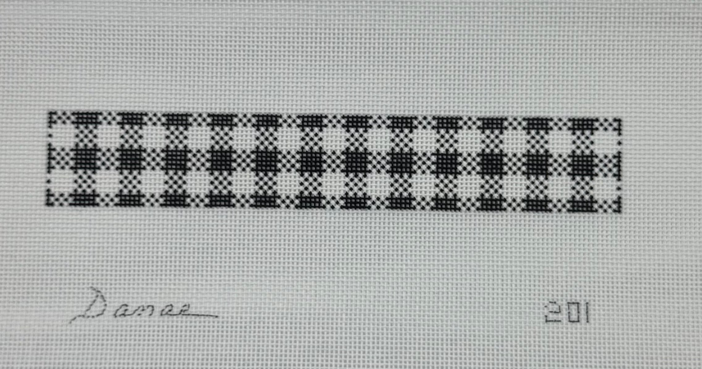 201 - Black Checkered Key Fob