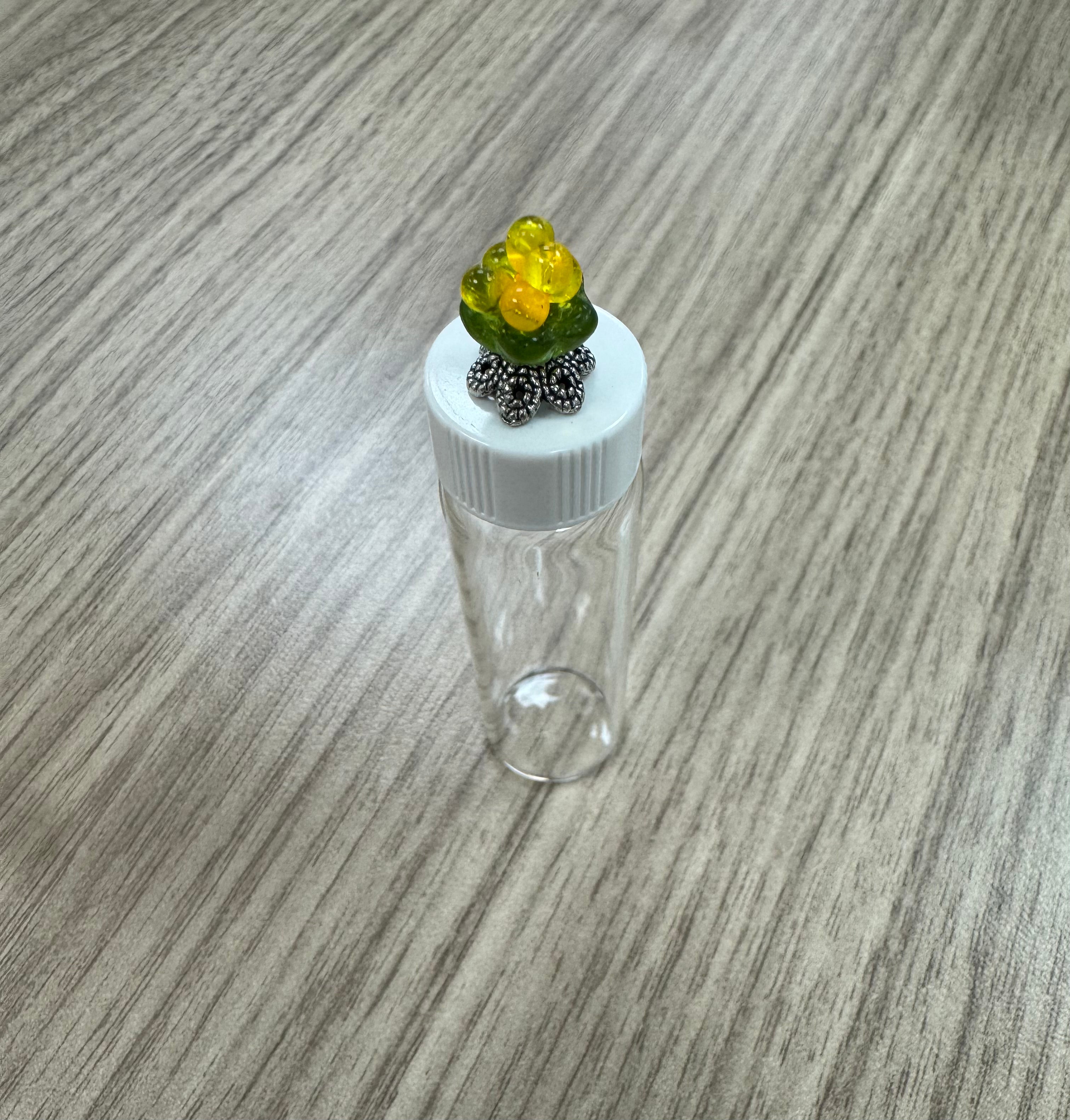 Glass Needle Vial with Glass Beads (additional color ways)