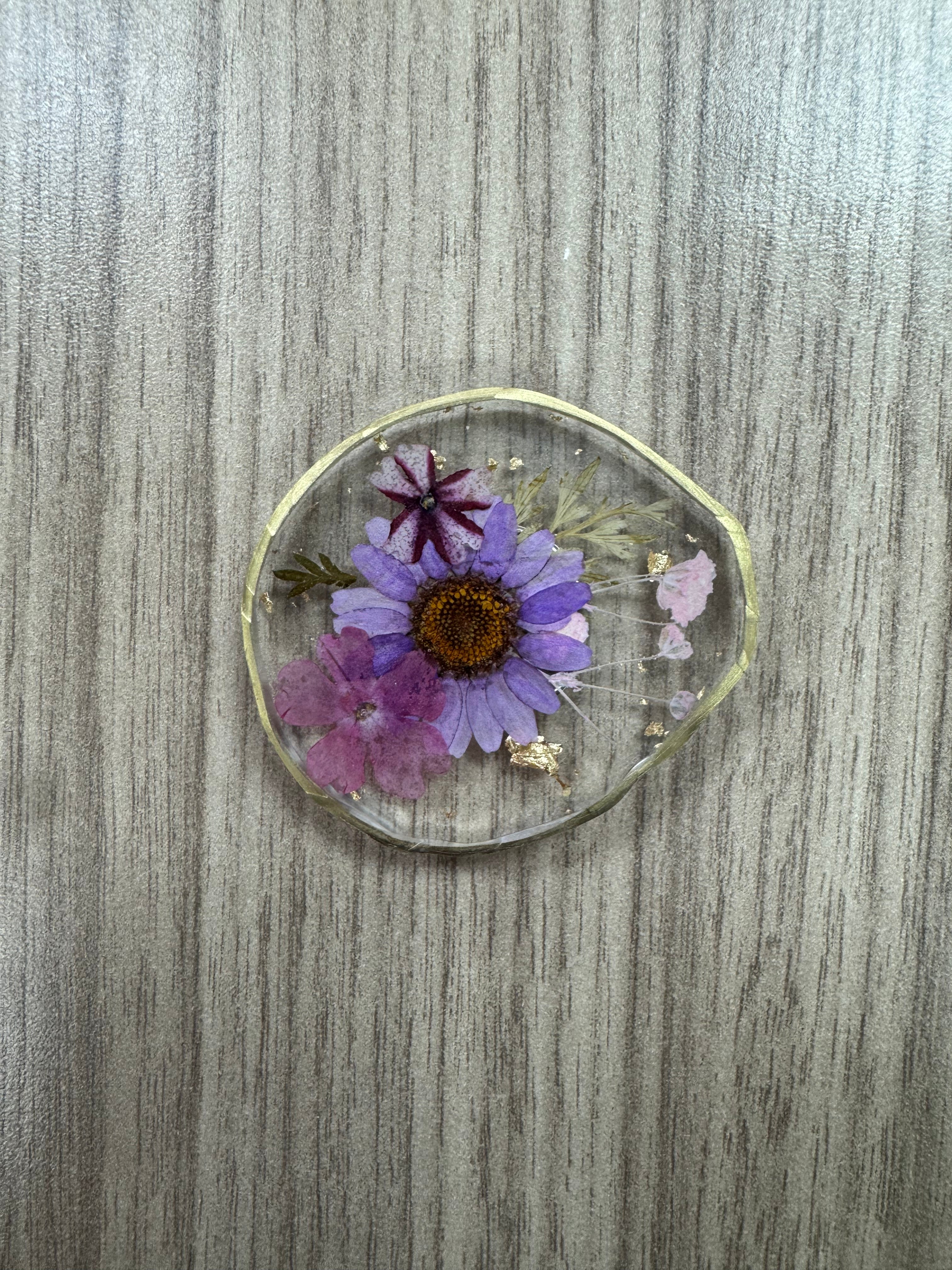Pressed Flowers Needle Minder