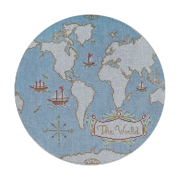 15W-B - Atlas Pillow, Light Blue