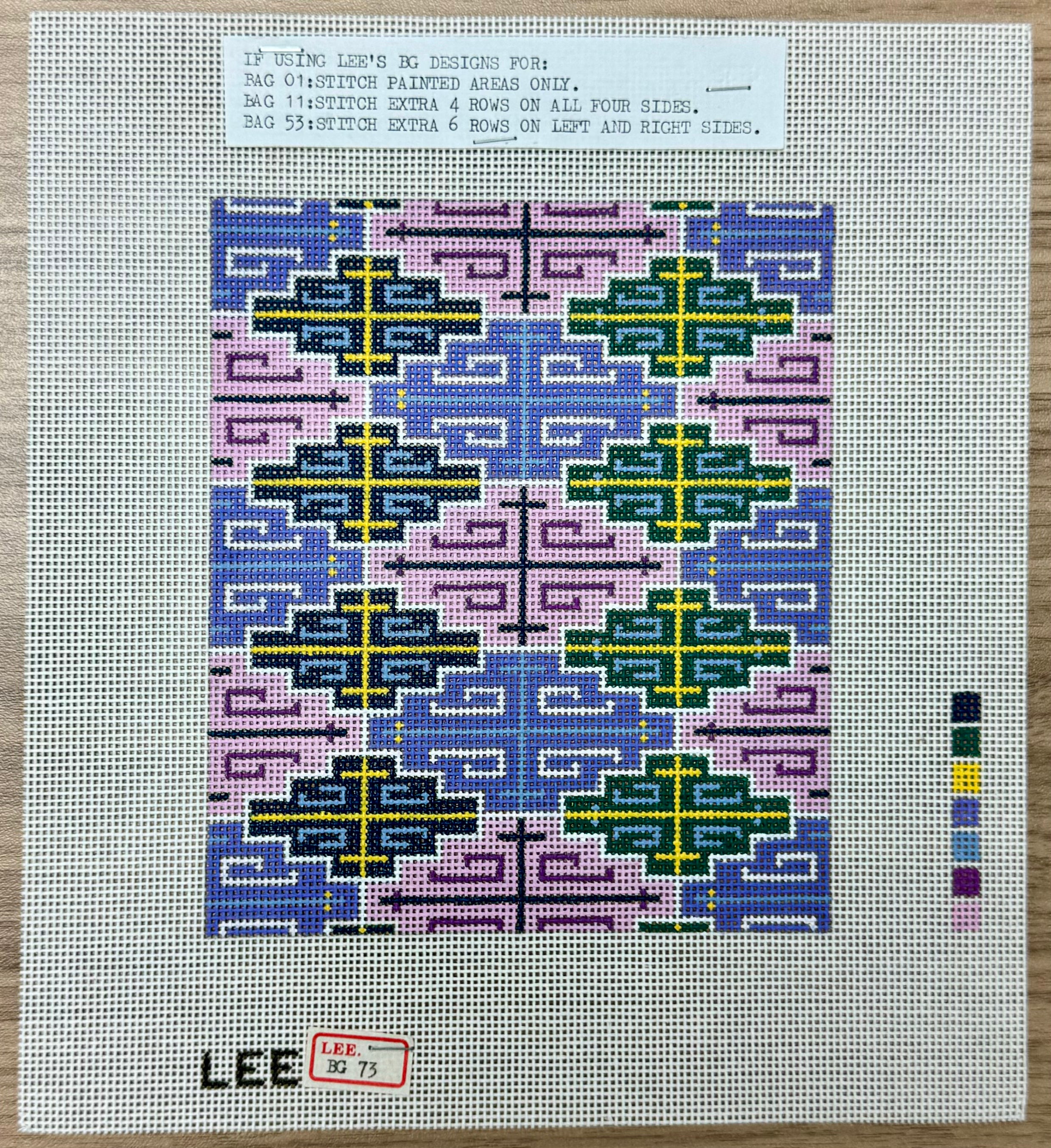 BG73 - Purple Geometric