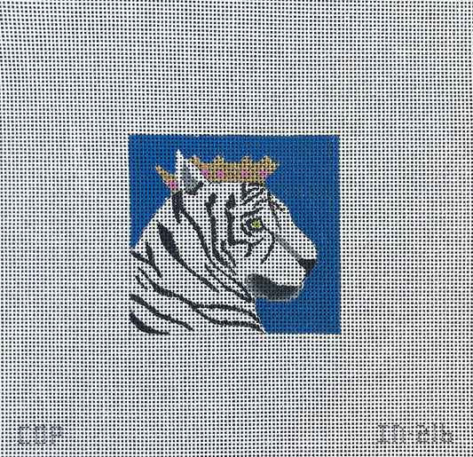 IN216 - White Tiger with Crown