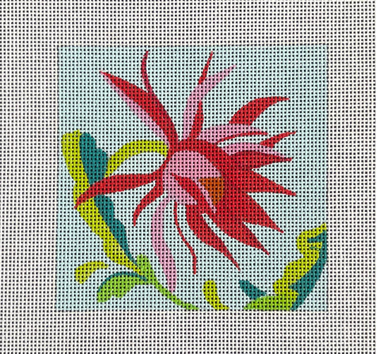 IN220 - Red Stylized Flower