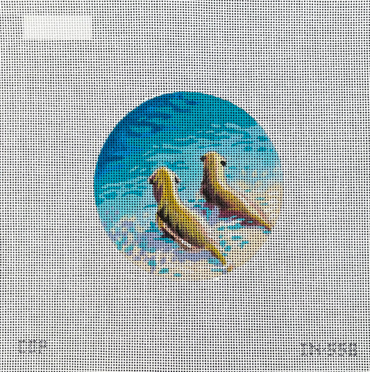 IN558 - Dogs in Water Round