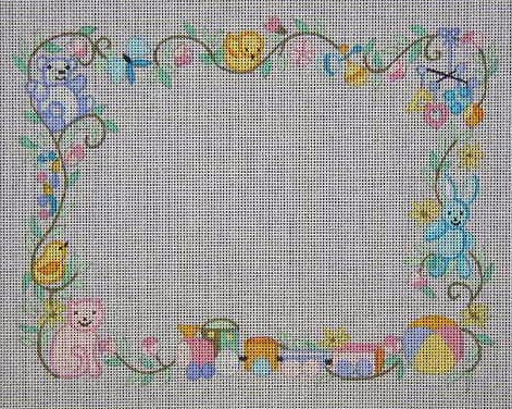 J-08 - Toys in Border Birth Announcement