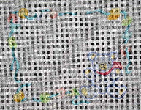 J-09 - Plaid Teddy Bear Birth Announcement