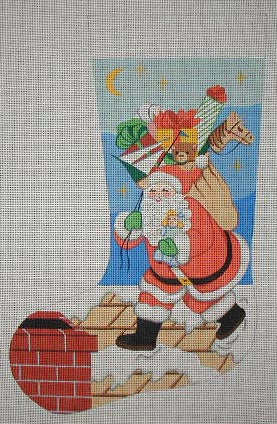 J-27 - Santa on Roof Stocking