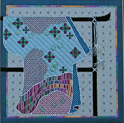 J-942 - Kimono on Pewter Canvas