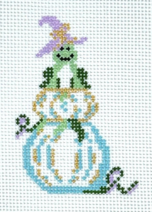 JAN0006 - Frog on Pumpkins