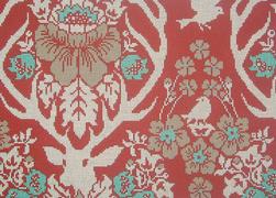 JD4003TC - Antler Damask - Terra Cotta