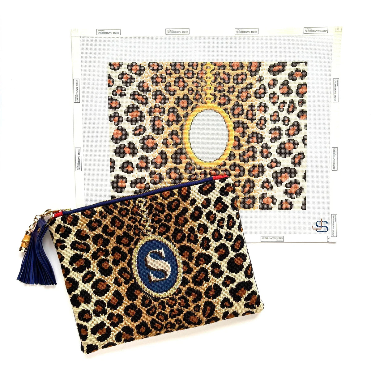 JS-239A - Leopard Pendant Clutch
