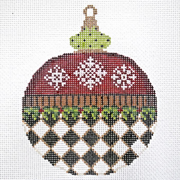 KANP14-18 - Snowflakes and Diamonds Ornament