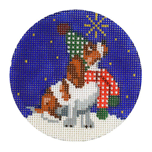 KB 1537 - Midnight Bassett Hound Round