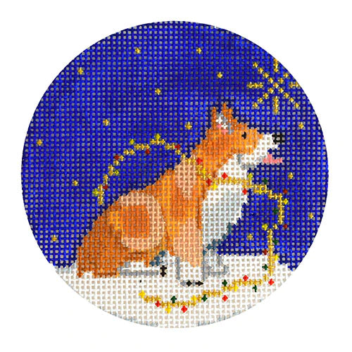 KB 1542 - Midnight Corgi Round