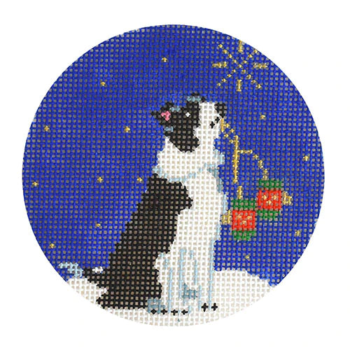 KB 1582 - Midnight Border Collie Round