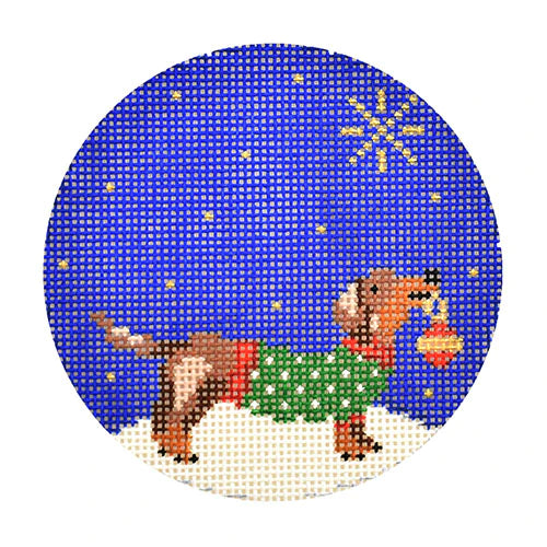 KB 1584 - Midnight Dachshund Round