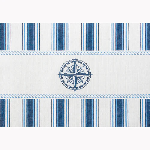 KB 1643 - Nautical Pillow - Navy Compass
