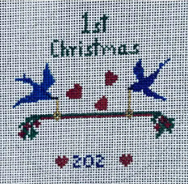 KC-013 - Baby's First Christmas - Blue Birds