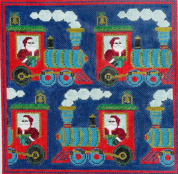 KCD4478 - Santa Train Pillow