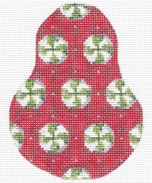 KCN1411 - Wintergreens on Red Anjou Pear