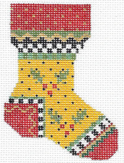 KCN50 - Yellow Holly Sock