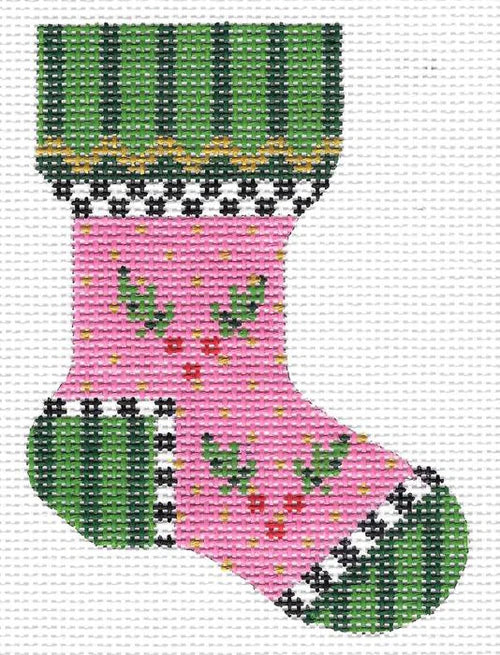 KCN53 - Pink Holly Sock