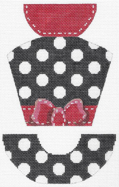 KCN842 - Polka Dot and Grosgrain Hat