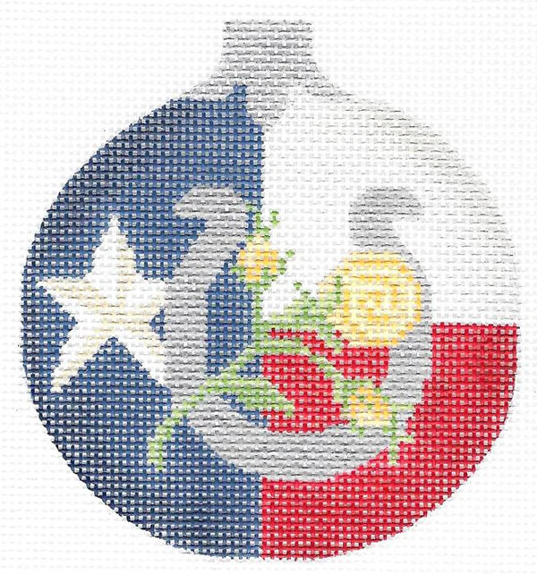 KCNTX04 - Yellow Rose and Horseshoe Ball