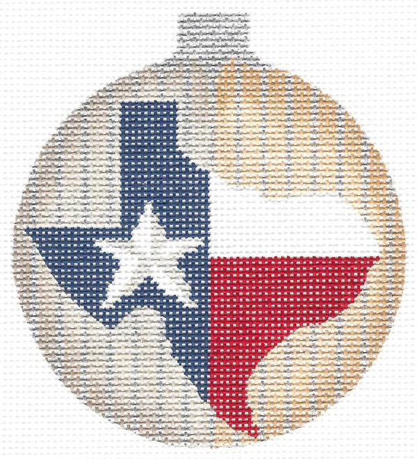 KCNTX06 - State O' Texas Ball Ornament