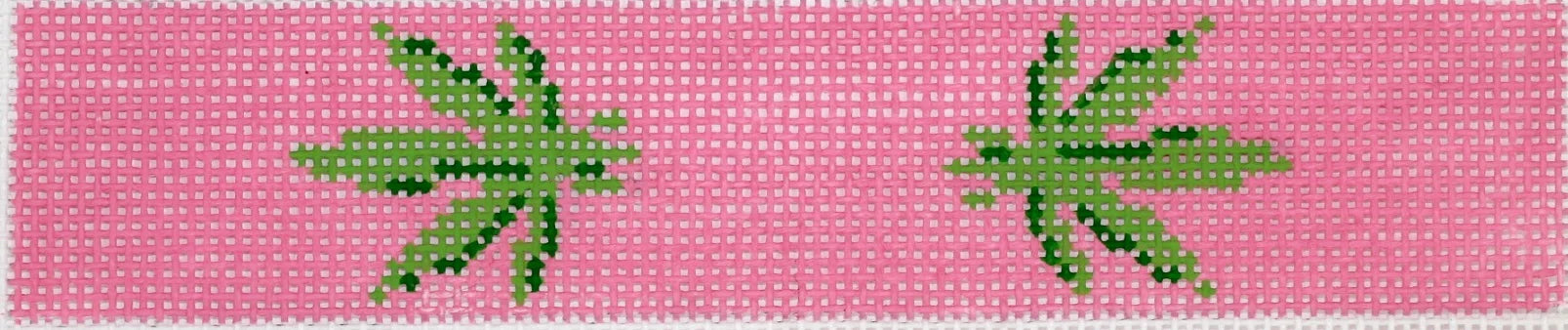 KF-29 - Green Weed Leaves on Pink