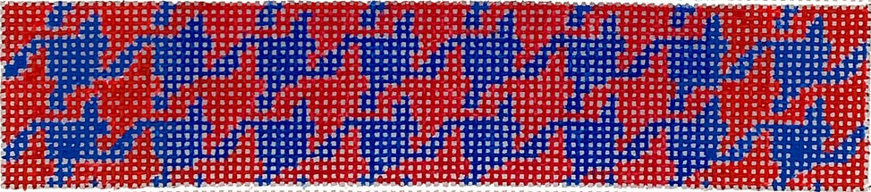KF-42 - Houndstooth - Navy and Red