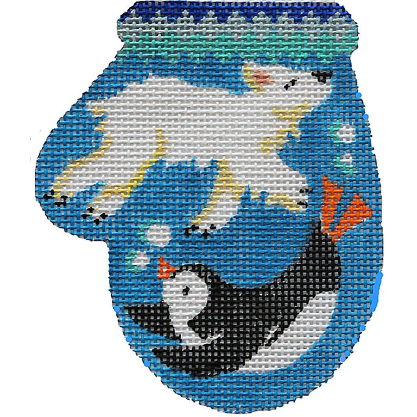 KL214 - Under Water Swimming Buddies Mitten Ornament