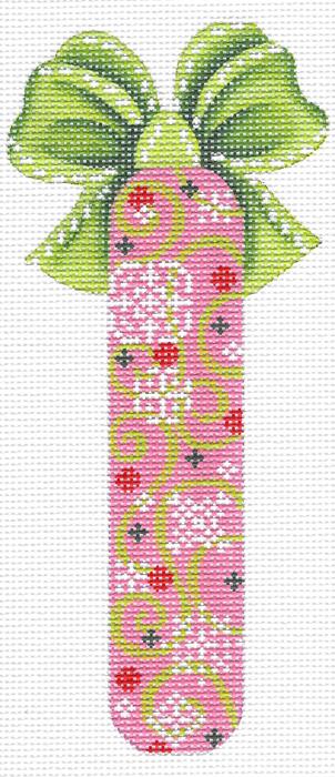 KPF52-18 - Pink Swirl and Snowflakes Stick